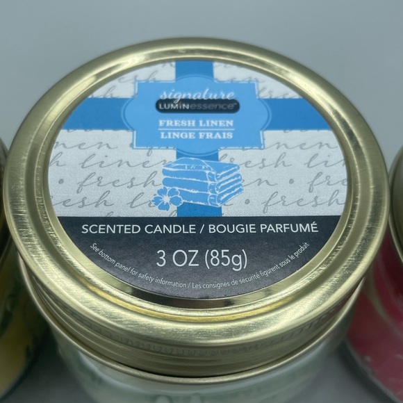 Lot of Three (3) Luminessence Wax Candles in Mason Jars: Brand New and Sealed - Picture 2 of 5